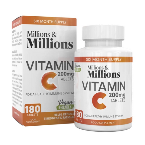 Millions & Millions - Vitamin C 200mg 180 Tablets